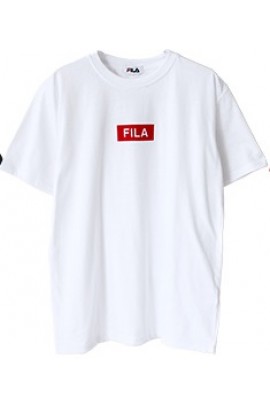 FILA Red Logo Tee - White